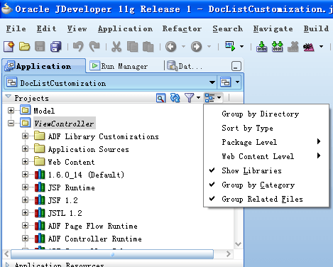 Example of showing libraries added
